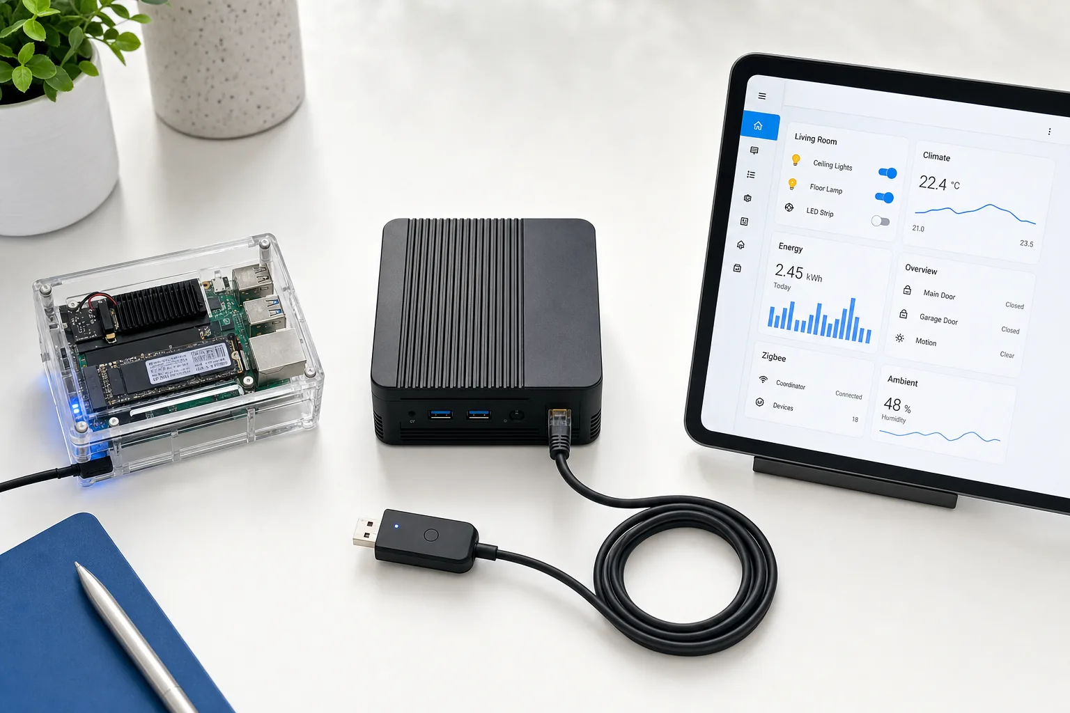 Установка Home Assistant с нуля: Raspberry Pi 5, мини-ПК и интерфейс HAOS