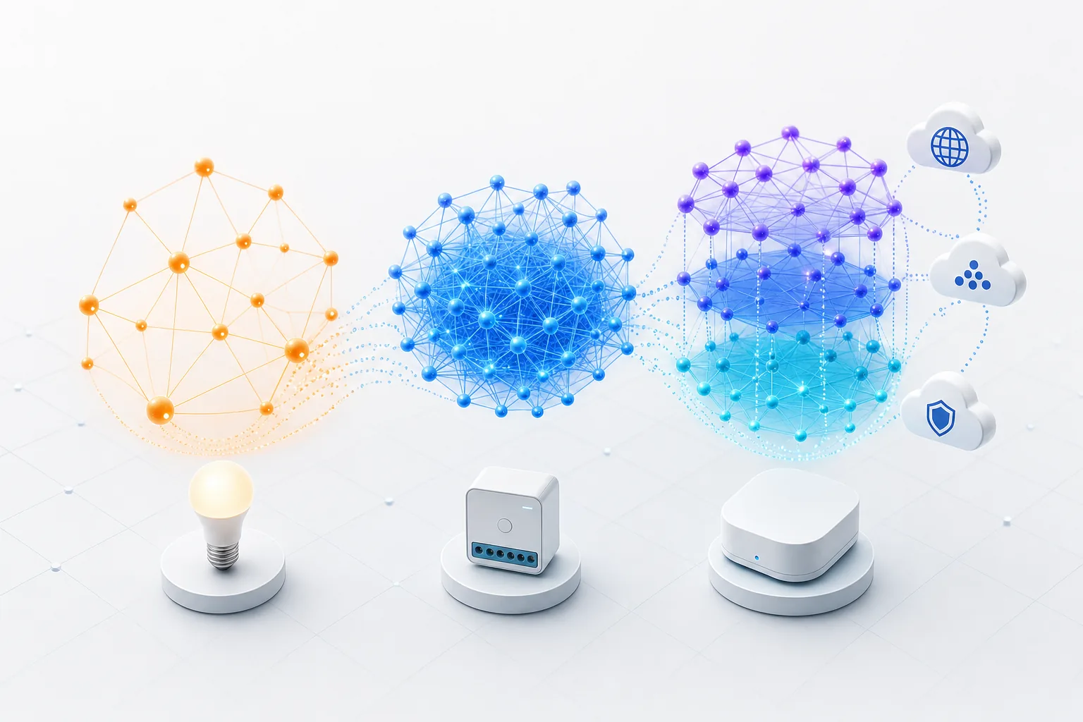 Сравнение протоколов умного дома Z-Wave, Zigbee и Matter — иллюстрация