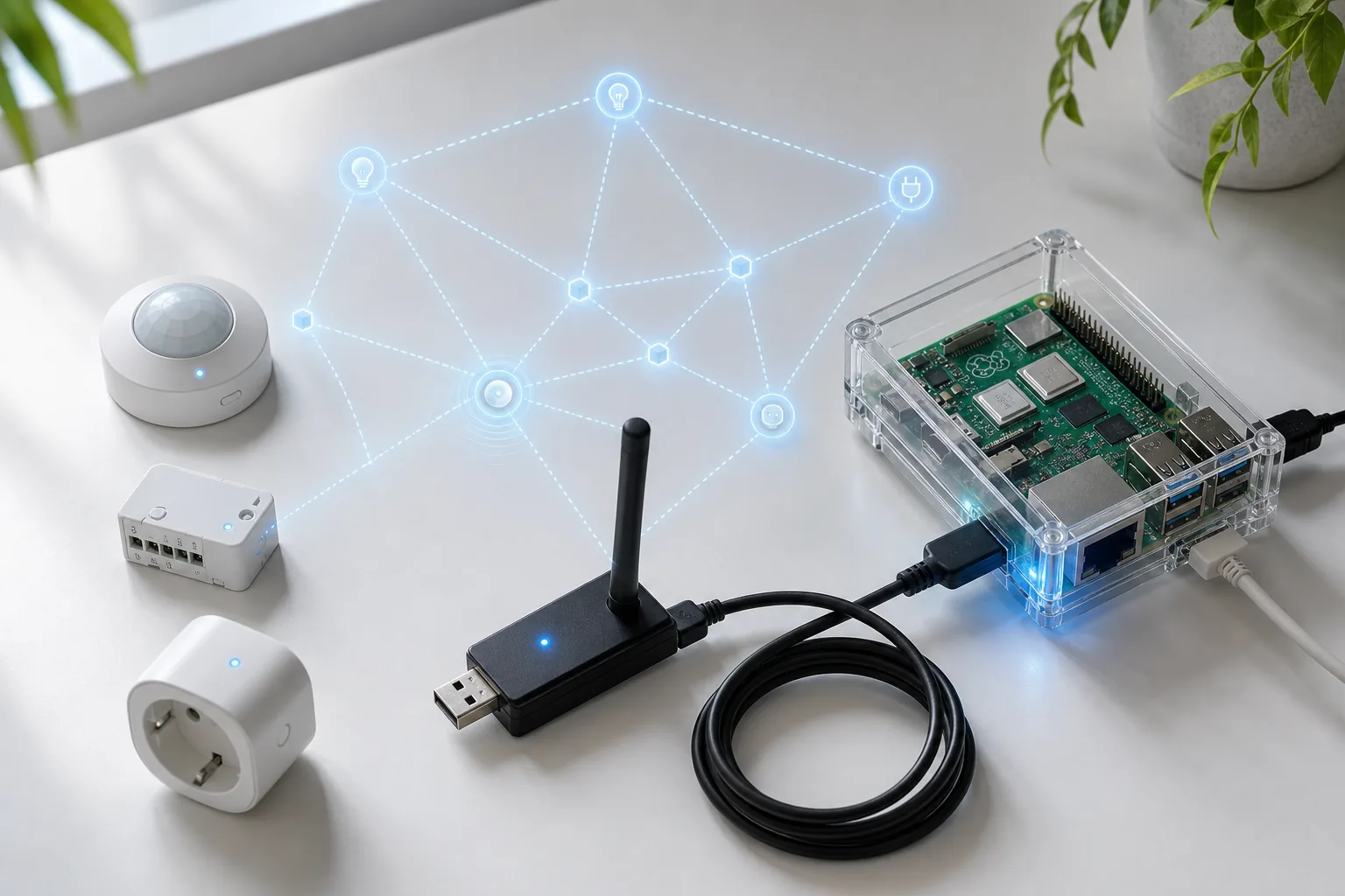 Координатор Zigbee2MQTT, Raspberry Pi с Home Assistant и mesh-сеть устройств умного дома